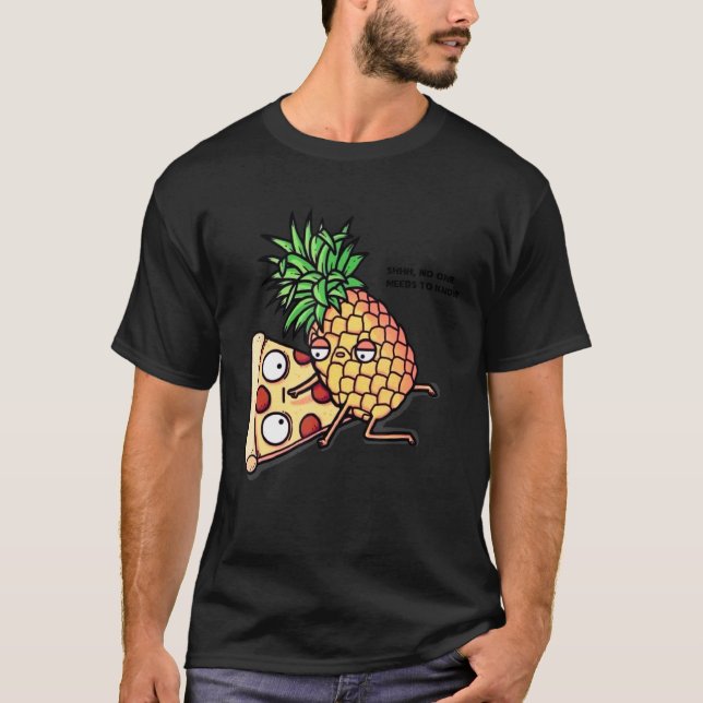 Camiseta Nadie necesita conocer la Piña de Pizza (Anverso)