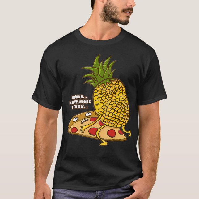 Camiseta Nadie Necesita Saber Curiosa Piña Hawái (Anverso)