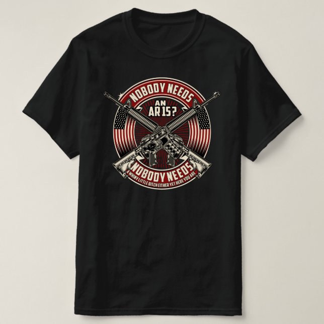 Camiseta nadie necesita un día de veteranos de ar15 (Diseño del anverso)
