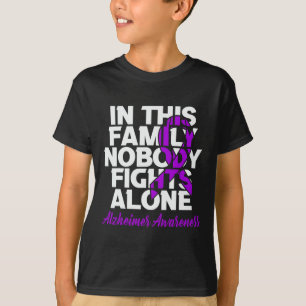 Camiseta Nadie Pelea Solo Con Conciencia De Este Alzheimer 