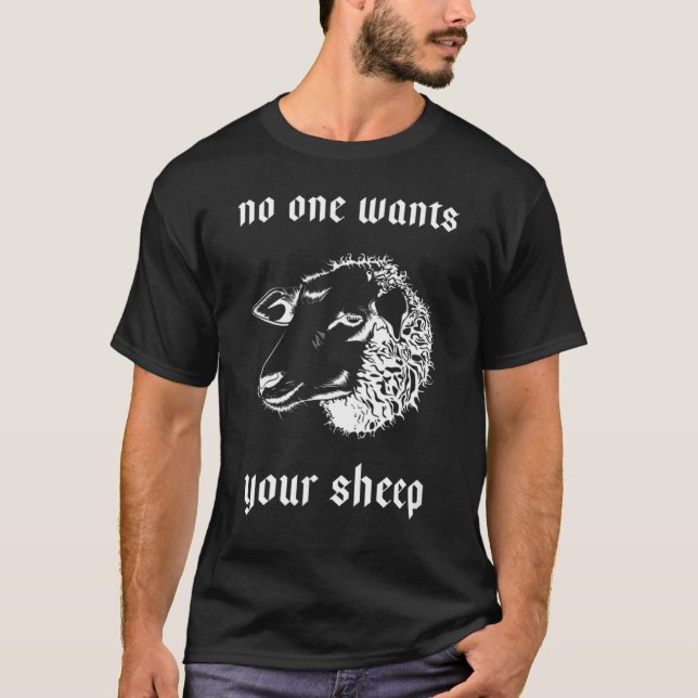 Camiseta Nadie Quiere Sus Recursos De Oveja Para Jugadores  (Anverso)