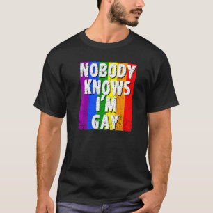 Camiseta Nadie sabe que soy el orgullo gay LGBT