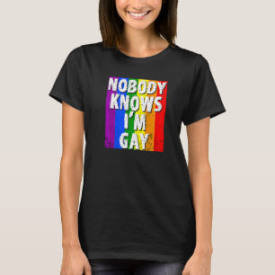 Camiseta Nadie sabe que soy el orgullo gay LGBT