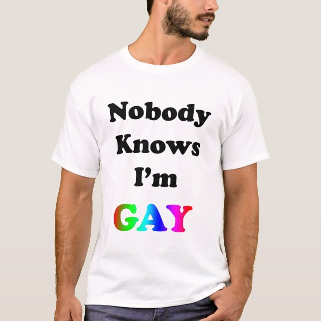 Camiseta Nadie sabe que soy gay (Anverso)