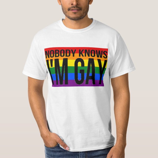Camiseta Nadie sabe que soy gay (Anverso)