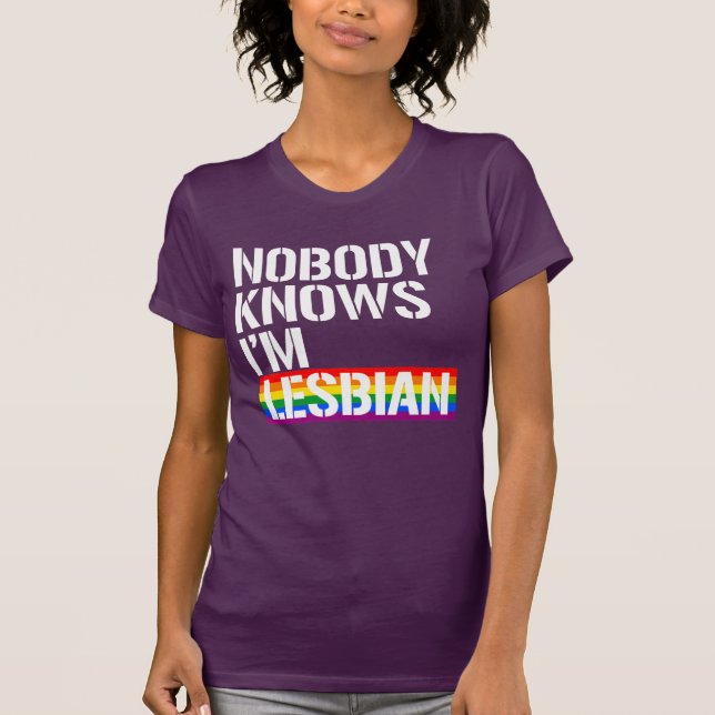 Camiseta Nadie sabe que soy lesbiana (Anverso)