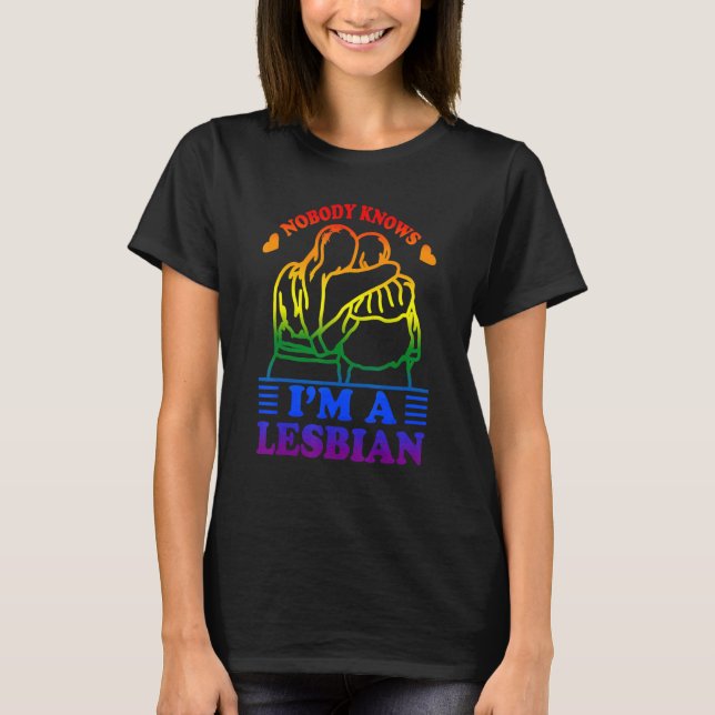 Camiseta Nadie sabe que soy lesbiana (Anverso)