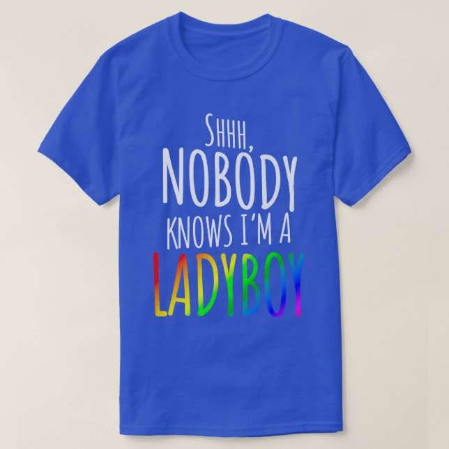 Camiseta Nadie sabe que soy un chico viejo del Orgullo LGBT (Diseño del anverso)