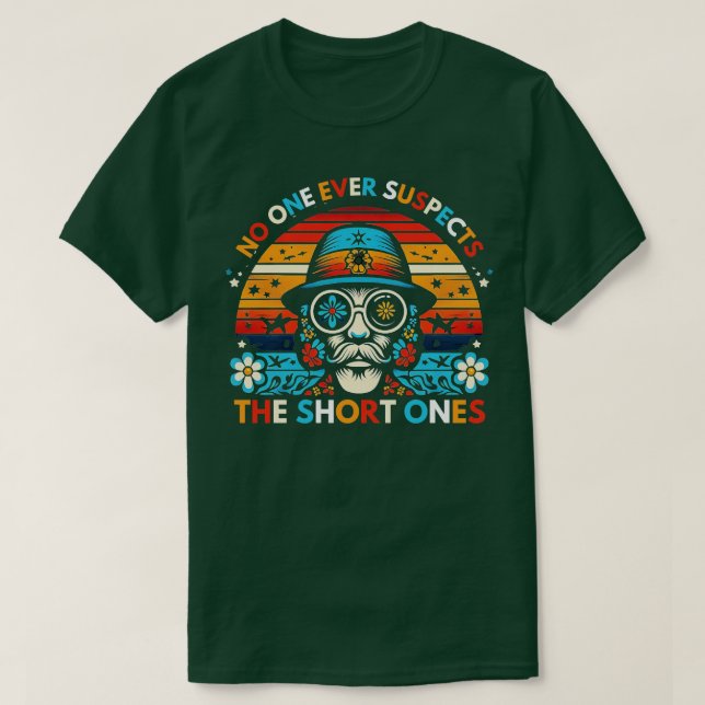 Camiseta nadie sospecha nunca de los cortos 1 (Diseño del anverso)