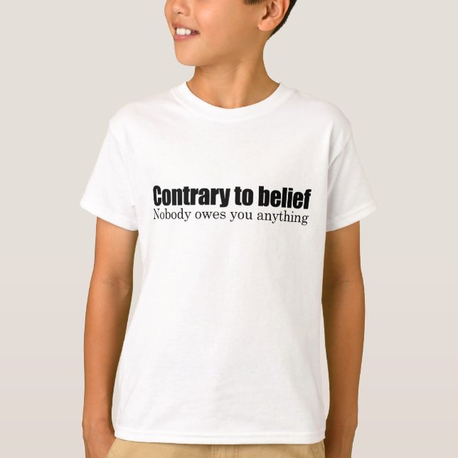 Camiseta Nadie te debe nada (Anverso)