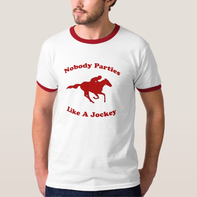 Camiseta Nadie va de fiesta como un jinete (Anverso)