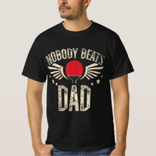 Camiseta Nadie vence a papá por una mesa de ping pong