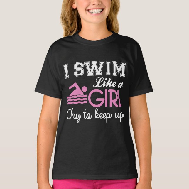 Camiseta Nado como un chica (Anverso)