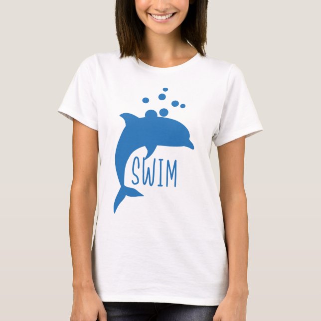 Camiseta Nado de delfines (Anverso)
