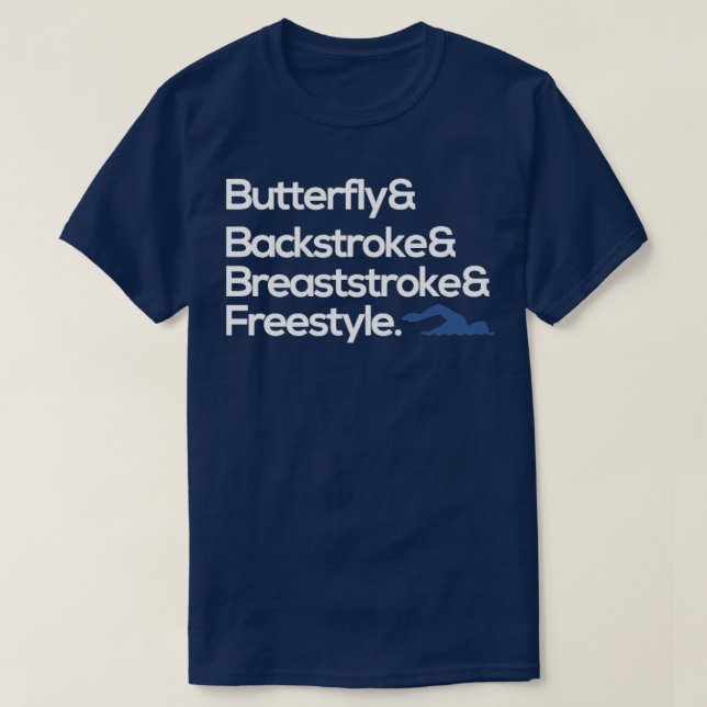 Camiseta nado estilo libre de tracción de la espalda de la  (Diseño del anverso)