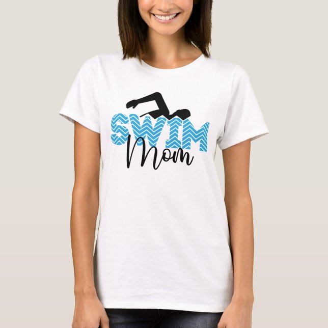 Camiseta nado lindo Mamá palabra arte (Anverso)