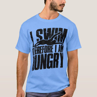 Camiseta Nado por lo tanto tengo hambre Nadar