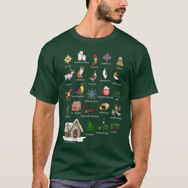 Camiseta Nadolig Christmas (Anverso)