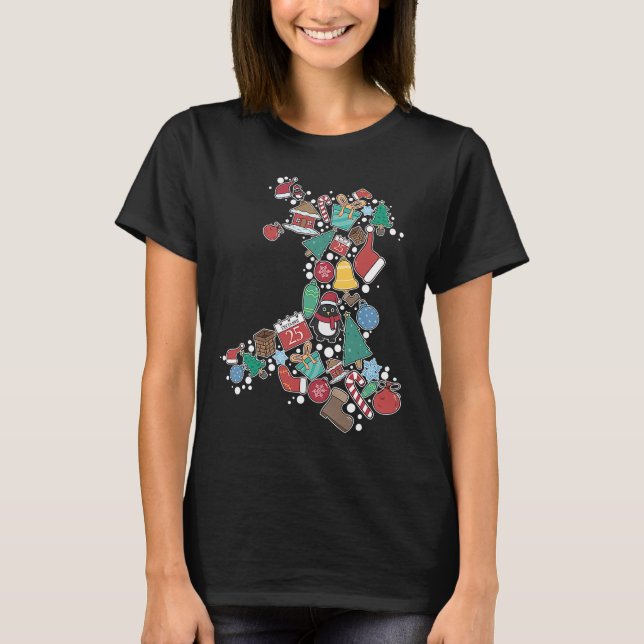 Camiseta Nadolig Llawen Happy Navidades Wales Map Welsh Xma (Anverso)
