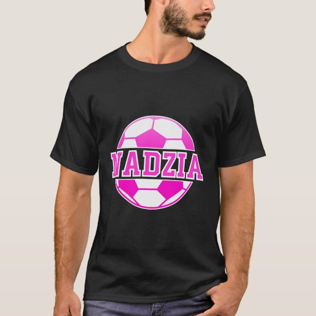 Camiseta Nadzia Nombre Chicas Futbol Jugar Fútbol Deportivo (Anverso)