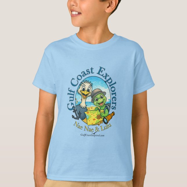Camiseta Nae Nae & Lulu Gulf Coast Explorers  T-Shirt (Anverso)