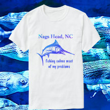 Nags Head NC Handsome Blue Sportfish T-Shirt