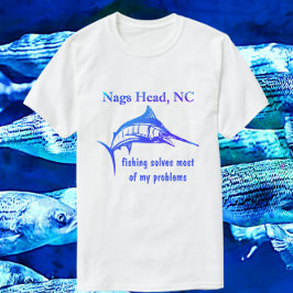 Camiseta Nags Head NC Handsome Blue Sportfish T-Shirt