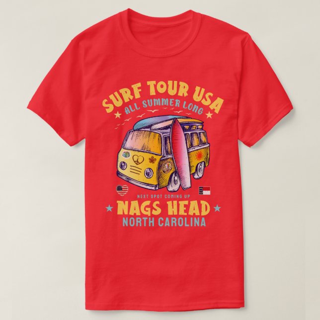 Camiseta Nags Head North olina (Diseño del anverso)