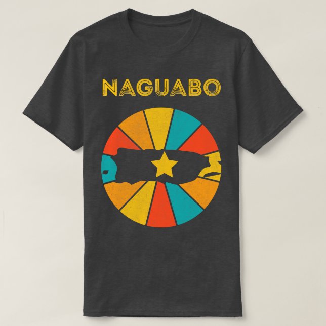 Camiseta Naguabo Puerto Rico Vintage Molesto souvenir 1 (Diseño del anverso)