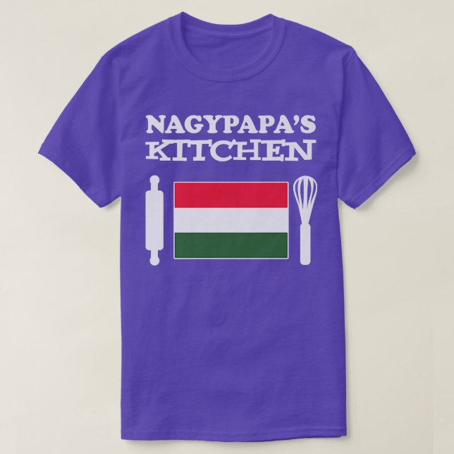 Camiseta Nagypapa's Kitchen Hungarian Grandpa  (Diseño del anverso)