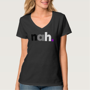 Camiseta nah Asexual Orgullo Bandera LGBTQ, Gracioso As LGB