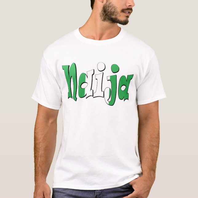 Camiseta Naija (bandera nigeriana) (Anverso)