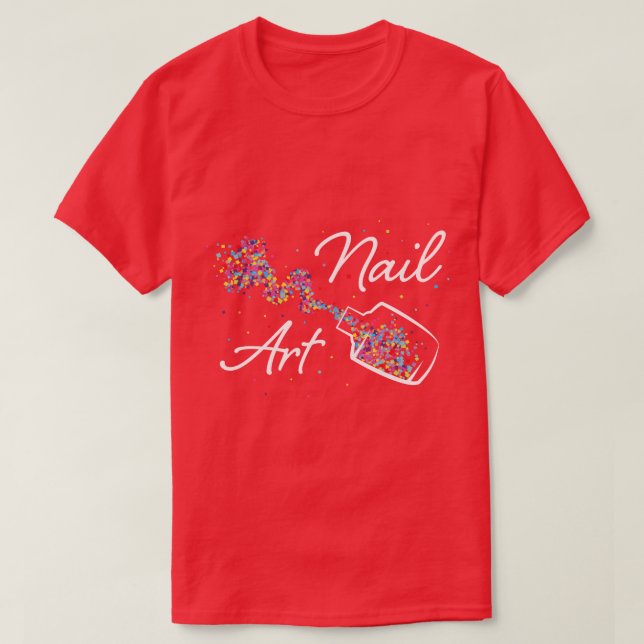 Camiseta Nail Art Nail Polaco Nail Designer Nails (Diseño del anverso)