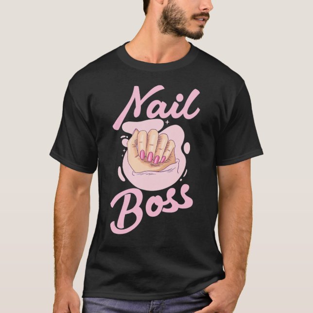 Camiseta Nail Boss Nail Tech (Anverso)