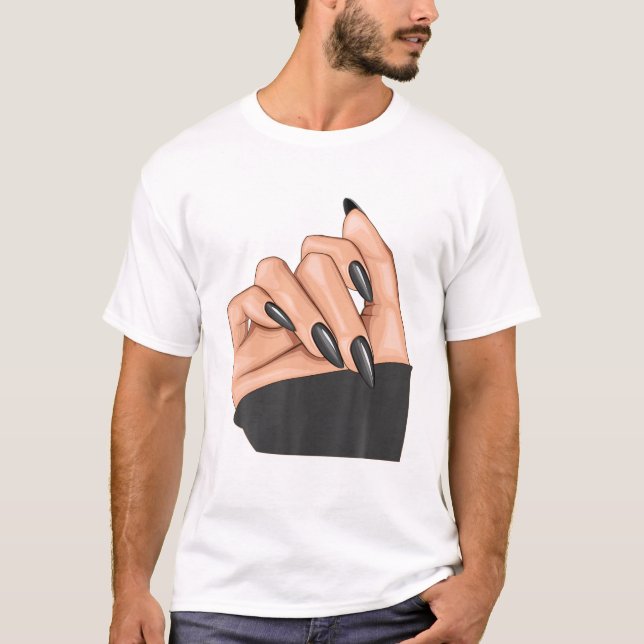 Camiseta Nail Hustler Nail Tech Techniques Nail Bosque Nail (Anverso)