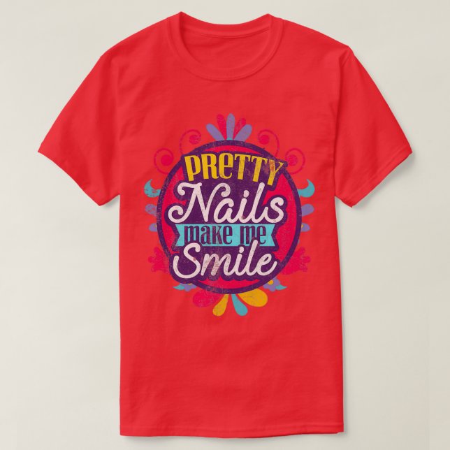Camiseta Nail Salon Beautician Nail Designer (Diseño del anverso)