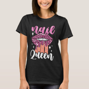 Camiseta Nail Tech Cita de trabajo Uniforme de Nail Polaco
