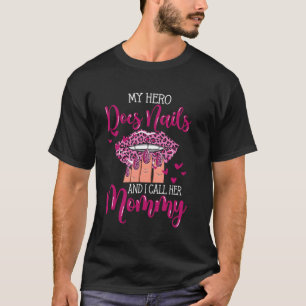 Camiseta Nail Tech Cita trabajo Uniforme Mamá Polaca Daugh