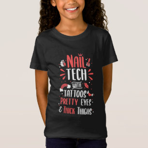 Camiseta Nail Tech Con Tatuajes