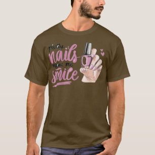 Camiseta Nail Tech I Love Cute Nail Studio Technician