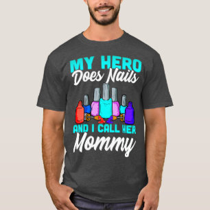 Camiseta Nail Tech Mami Design para mujeres técnicas de uña