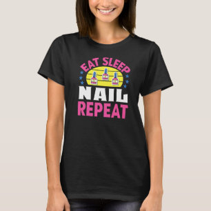 Camiseta Nail Tech Manicure Nail Artist Manicurista Mujeres