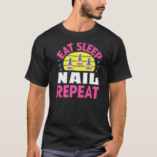 Camiseta Nail Tech Manicure Nail Artist Manicurista Mujeres