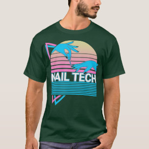 Camiseta Nail Tech Nail Technician Manicurist Retro Regalo