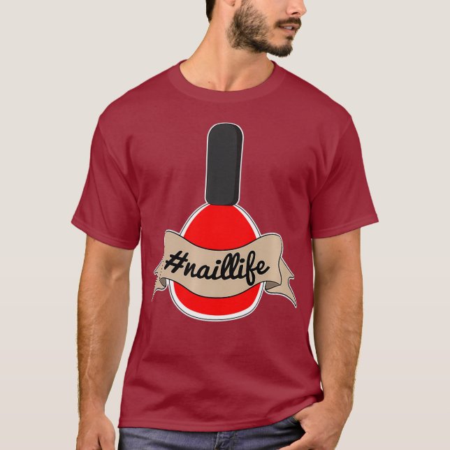 Camiseta Nail Tech Naillife Manicurista Técnico Artista (Anverso)