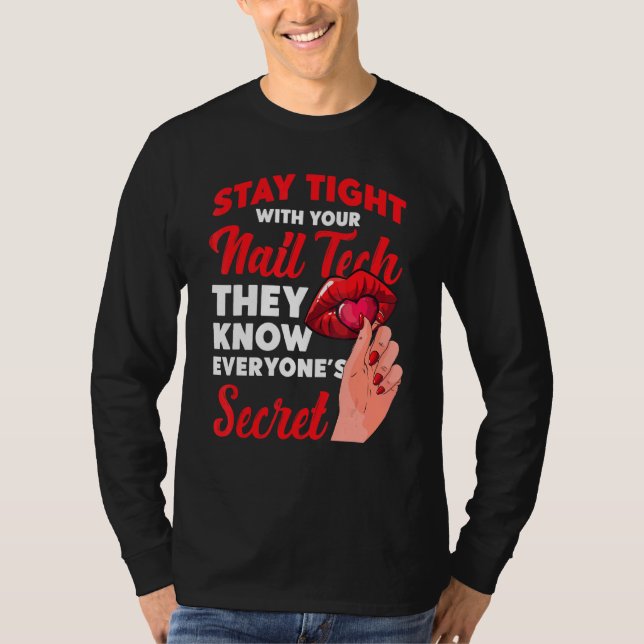 Camiseta Nail Tech Work Uniforme Nail Polaco 7 (Anverso)