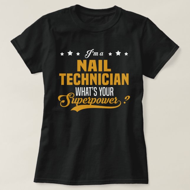 Camiseta Nail Technician (Diseño del anverso)