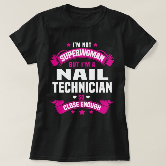 Camiseta Nail Technician (Diseño del anverso)