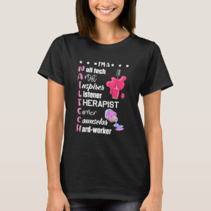 Camiseta Nail Technician Counselor Nail Tech Manicurista Na
