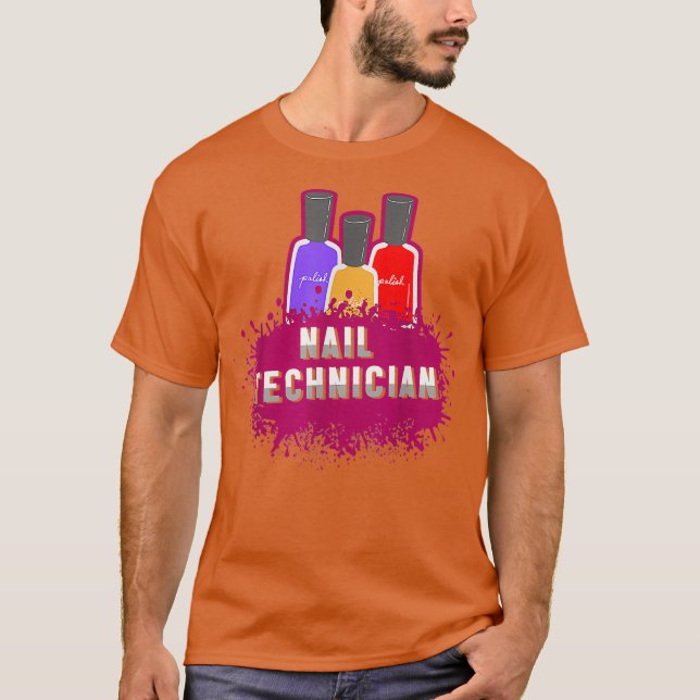 Camiseta Nail Technician Studies Artista Nail Tech (Anverso)